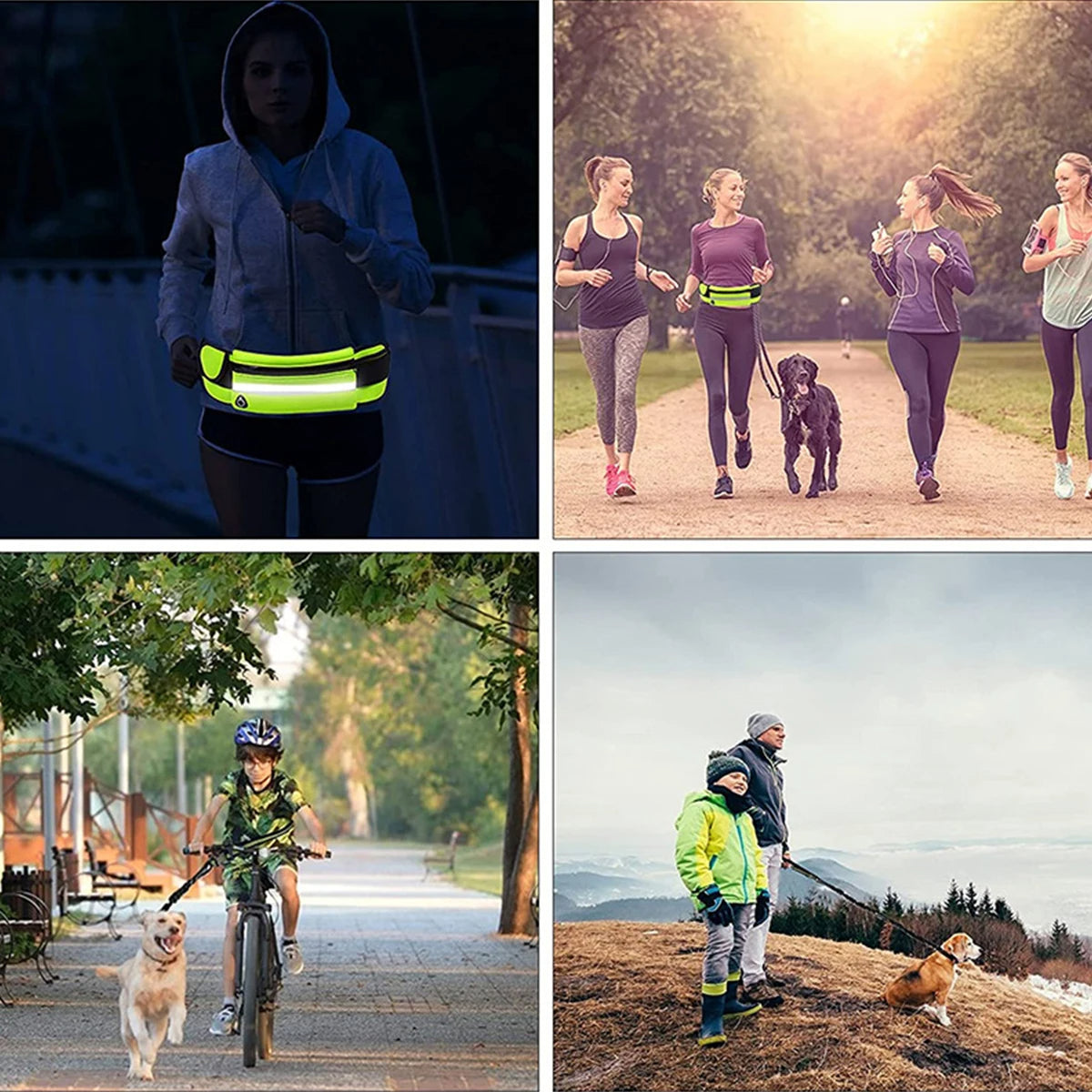 Handsfree Hundkoppel med Midjeväska